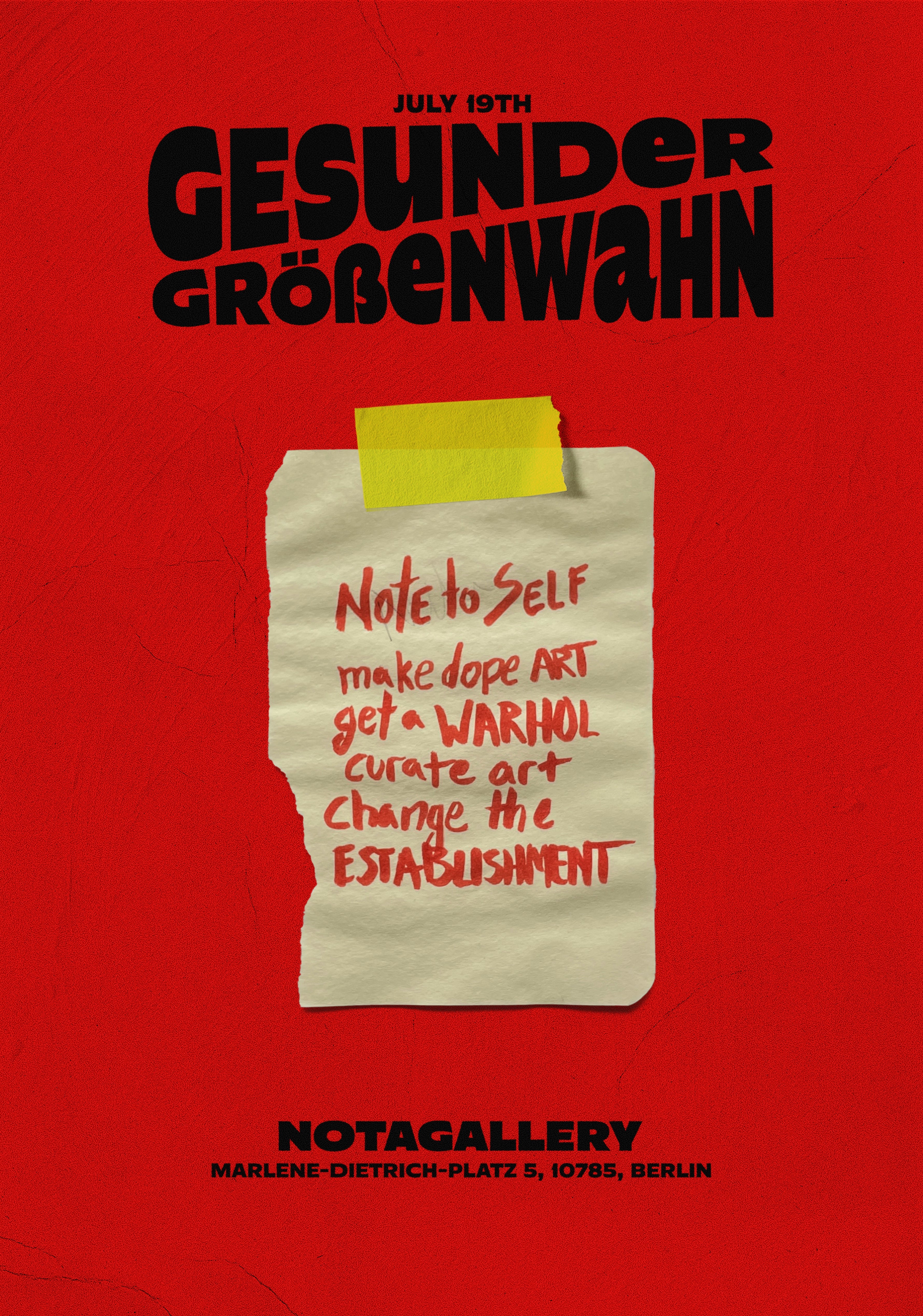 Red Exhibition Poster