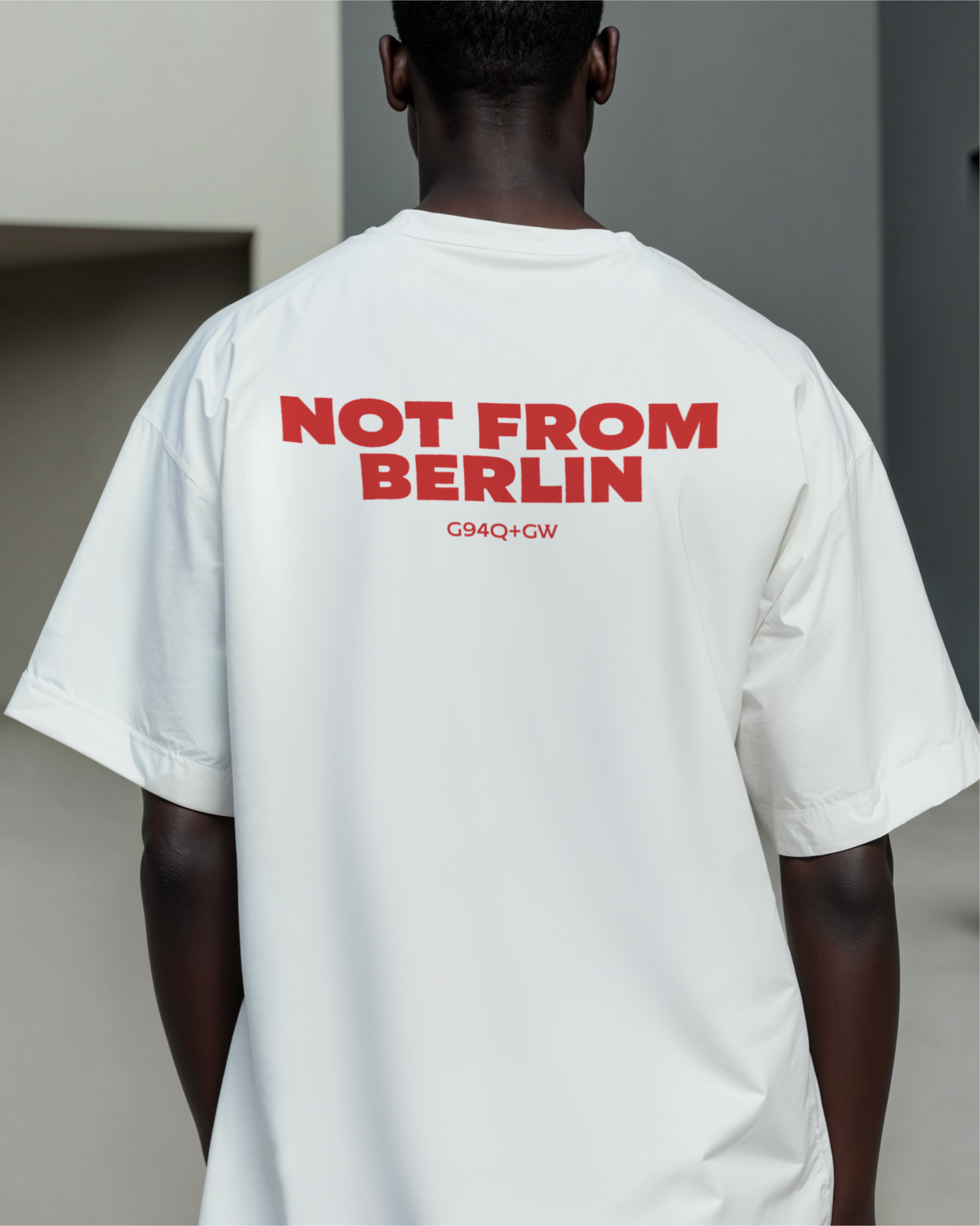 "NOT FROM BERLIN" White T-Shirt